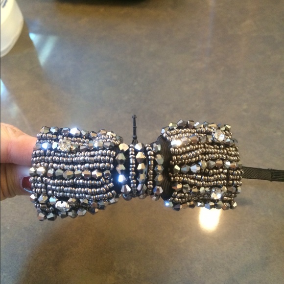 Jcrew bow crystal headband