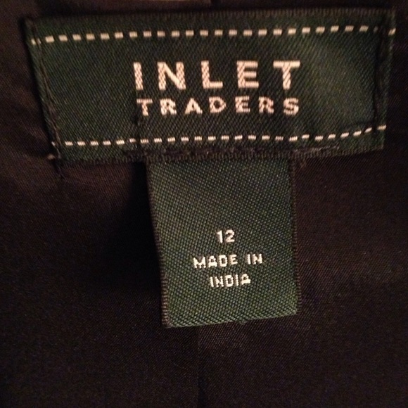 Women's black suit-Inlet Traders by Lands End - Picture 2 of 4