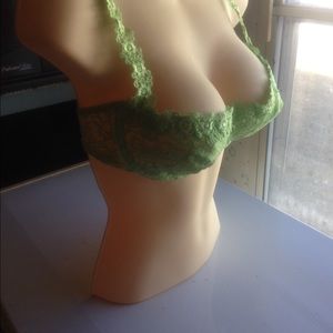 Lime Green Unpadded VS Lace bra. Size is 36C. NMT