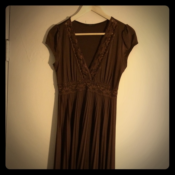 Cute brown baby doll dress