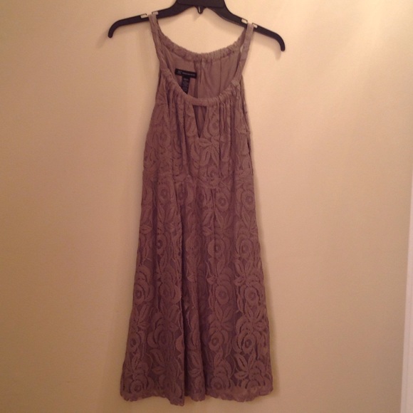 INC taupe dress