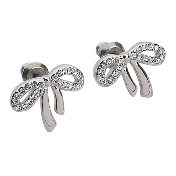 Swarovski Jewelry - Swarovski Crystal Bow Stud Earrings 🎀