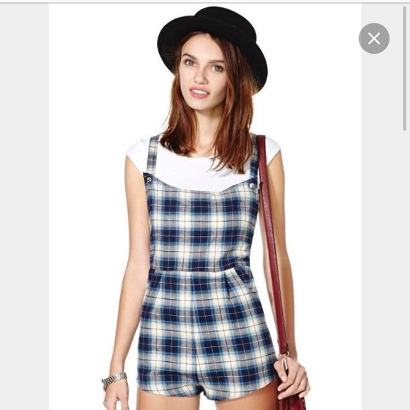 Somedays Lovin plaid romper