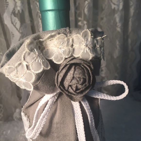 Denim Bottle/ Wine Bag... Ooak..🎀🍷