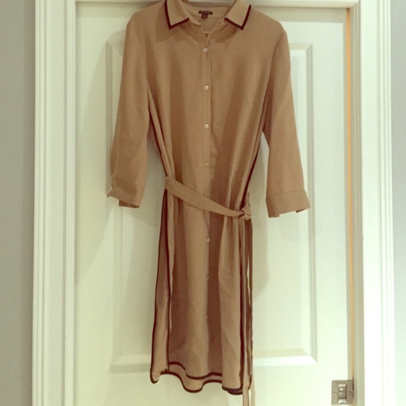 Black and Tan shirt dress.