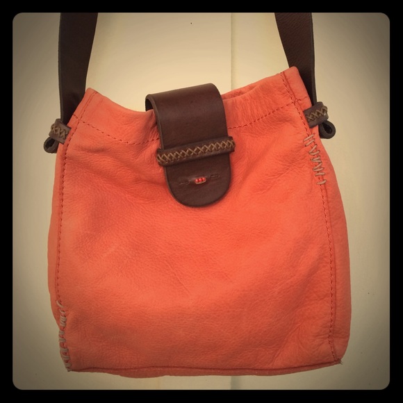 🍄🌿 LUCKY BRAND Coral Orange Bag 🍃🍂