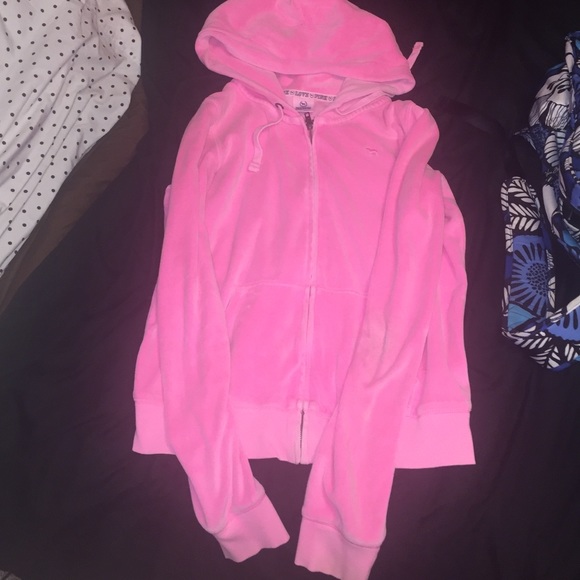 ❌SOLD❌VS PINK blinged out zip up hoodie 💗✨
