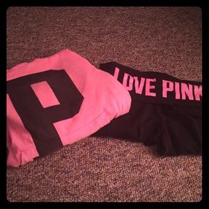 PINK Victoria's Secret sweatshirt and legging set