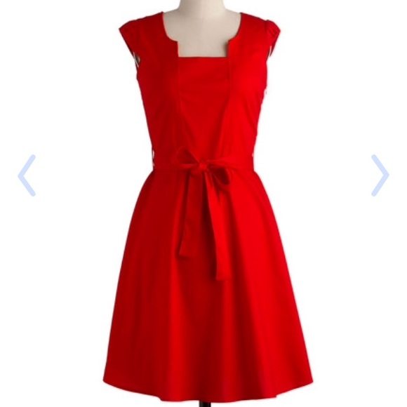 Red ModCloth dress - Picture 3 of 4