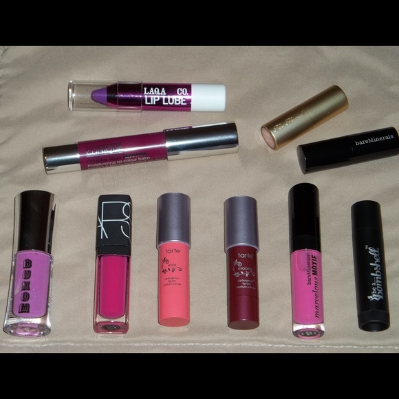 NARS Bare Minerals Buxom Too Faced Lip Sampler Lot