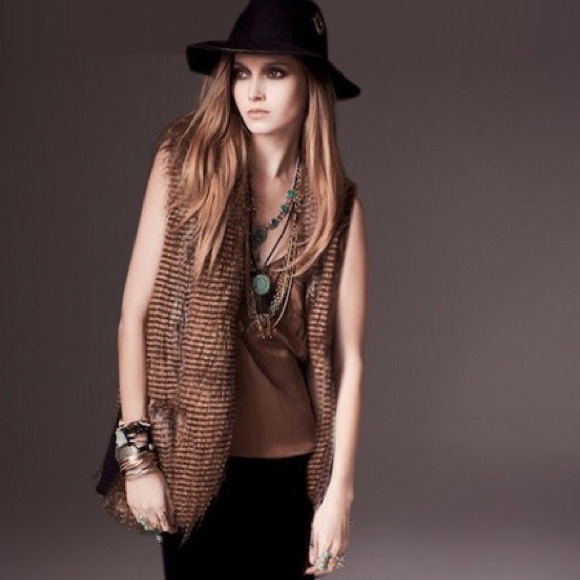 Twelfth Street by Cynthia Vincent faux fur vest