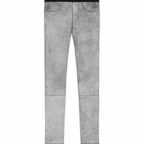 Helmut lang crackled leather pants