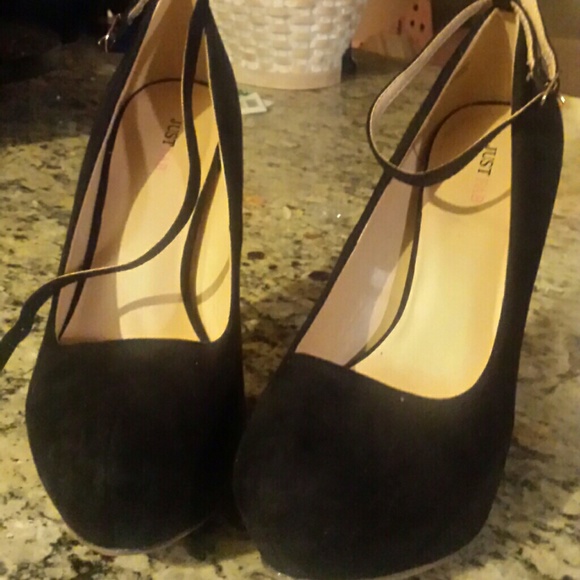 Black Platform heels
