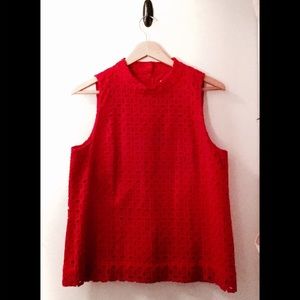 J.CREW | sleeveless, eyelet top