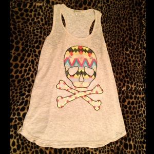 Sugar skull long tank/dress