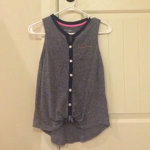 Grey tank top with pocket