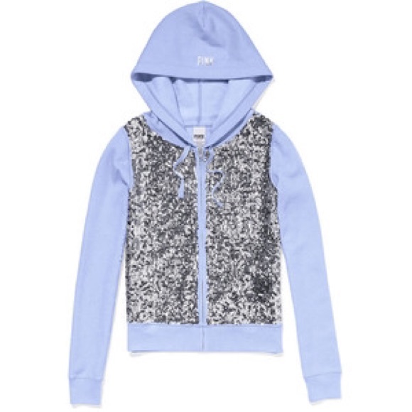 PINK Victoria's Secret Tops - VS PINK SEQUENCE HOODIE