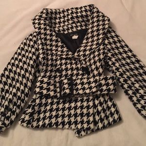 Houndstooth Fashion Jacket