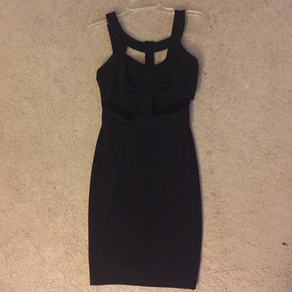 Black cutout dress