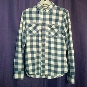 ******sold*****Boyfriend style plaid button up