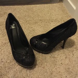 Shiekh black sparkly heels