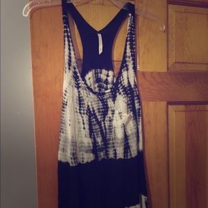 Black tie dye tunic