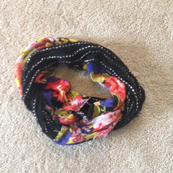 Floral infinity scarf