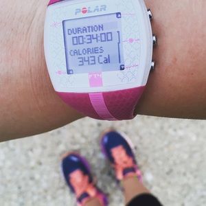 Pink Polar FT4 Heart Rate Monitor