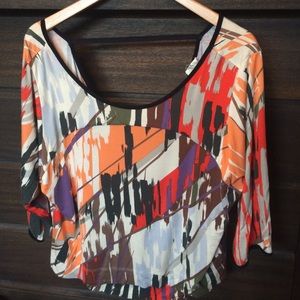 Anthropologie Quarter Sleeve Top