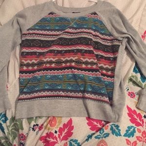 Rue 21, thick, Aztec, long-sleeve shirt.