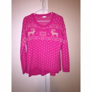 Forever 21 - Pink Reindeer Sweater