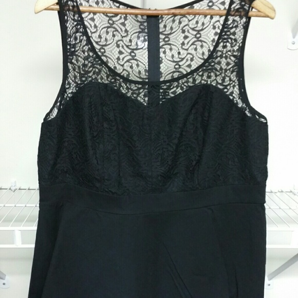 Torrid Lace Illusion Peplum Top Plus Size Tank