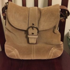 Coach handbag with adjustable strap