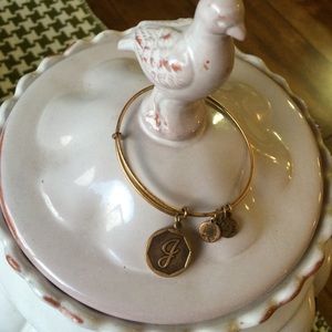 Gold Alex and ani bracelet