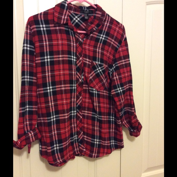 Red Plaid shirt.