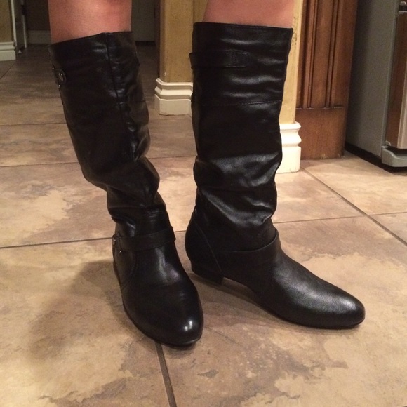 Black Faux Boots