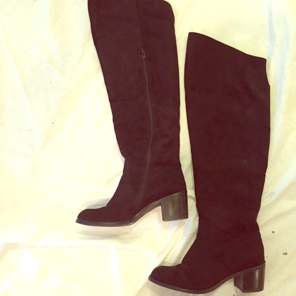 Black over the knee boots