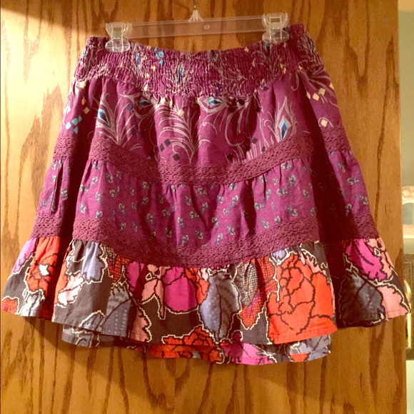 Multi Color Floral Skirt (M)