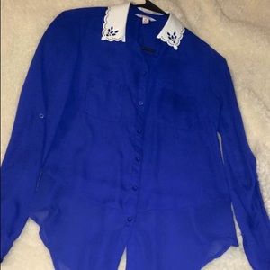 Xs button up blouse