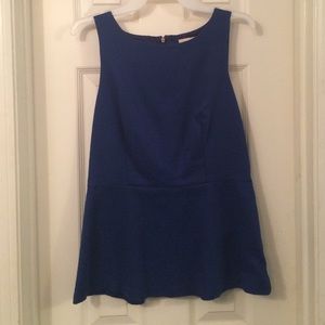 Blue peplum top!
