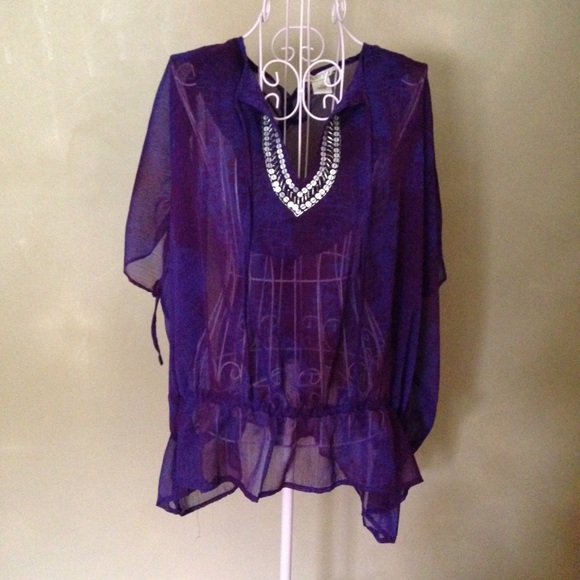 Arden B. Chiffon Top - Picture 1 of 4