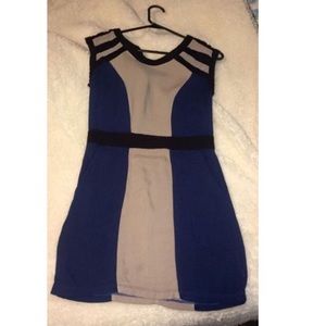 Color block mini dress