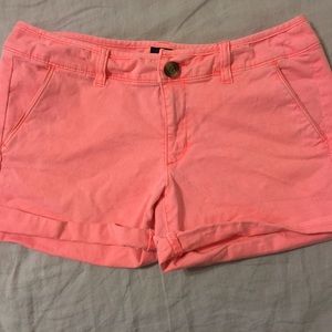 Pink American Eagle midi shorts