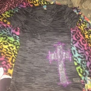 Cute cross shirt.