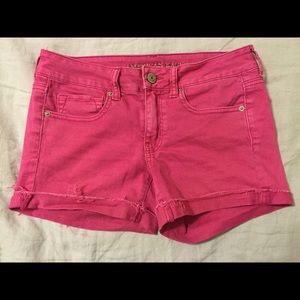 Pink American eagle shorts