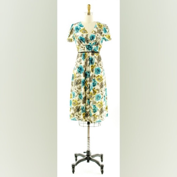 Loco Lindo Rita Dress Floral Pinup Swing Retro