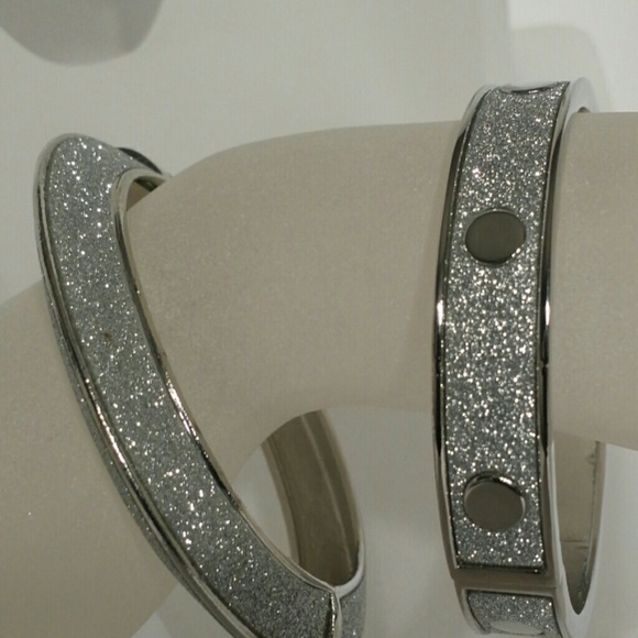 Silver Sandblasted Bracelet SET