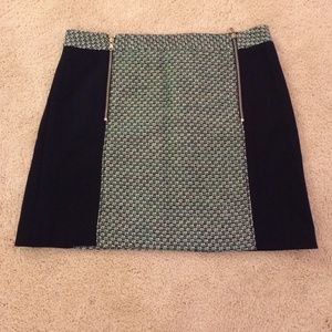 Club Monaco Zipper Mini Skirt