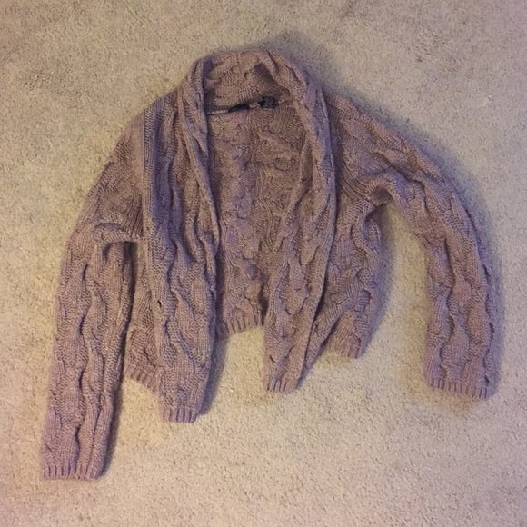 Light brown crochet cardigan