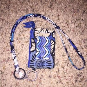 Vera Bradley Lanyard and Wallet